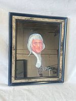 Full view of framed Thomas Jefferson portrait, front