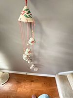 Wind chime hanging to show full length and overall appearance