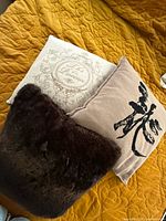 All three pillows displayed together