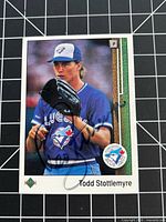 Front of 1989 Upper Deck Todd Stottlemyre rookie card with visible autograph