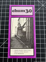 Front cover of CHUM 30 Issue 129 pamphlet with Chuck McCoy photo