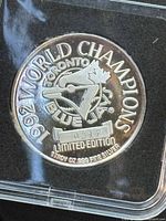 Obverse showing Toronto Blue Jays 1992 World Champions design and serial number 4317