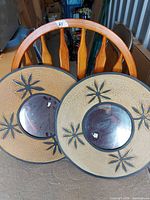 Both round mirrors front view