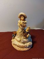 Front view of Boyds Bears musical figurine on base