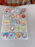 Full view of 20 pogs arranged in 5-row sleeve
