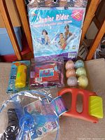 Group shot of all sealed summer toys