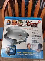 Retail box front showing cooker image and product claims