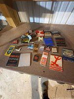 All matchbooks spread on tabletop