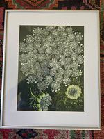 Front view of framed watercolour painting