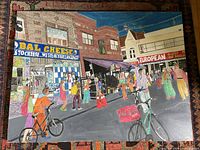 Front view of entire acrylic painting on canvas