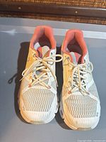 Top view of On Cloudflyer sneakers showing uppers and laces