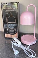 Lamp assembled beside retail box