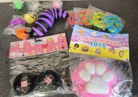 Group view of all packaged sensory toys