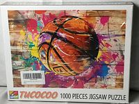 Front of sealed Tucocoo 1000-piece basketball puzzle box