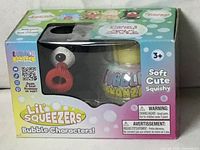 Front of sealed Lil' Squeezers Bubble Characters box