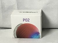 Front of box showing PO2 red interactive cat toy image