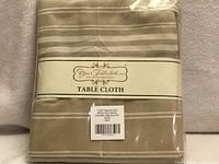 Front view showing sealed package front label Your Tablecloth