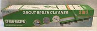 Front of retail box showing Zavrski Grout Brush Cleaner branding and 2-in-1 feature