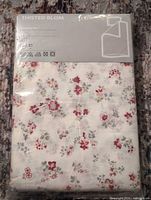 Front of sealed IKEA Thisted Blom duvet cover set