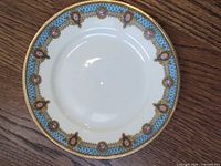 Top view of plate showing full pattern and colors