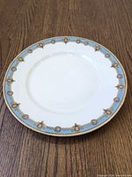 Front view of plate showing pattern and color