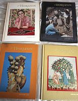 Front covers of all four Horizon hardcover volumes