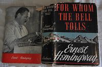 Front of book showing complete dust jacket and author photo on jacket rear flap