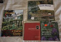 Front covers of four Monet related books