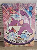 Front of Topps Pokémon #19 Rattata trading card in sleeve