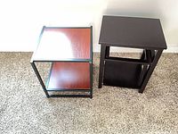 Both end tables side by side