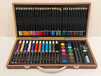 Full open case showing all contents