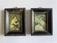 Both framed miniature prints side by side