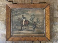 Framed coloured plate front view