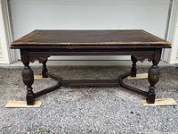 Full view of table closed