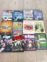 All 12 DVD sets laid out for full view