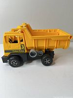Left side view of dump truck