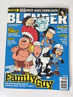 Front cover of Blender magazine August 2005 with Family Guy artwork