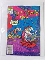 Front cover of comic showing title, characters, price and issue number