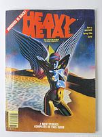Front cover of Heavy Metal Spring 1986 magazine