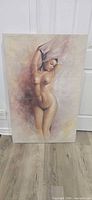 Full front view of canvas print showing subject and overall condition