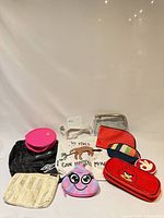 Group shot of all ten bags, pouches and purses