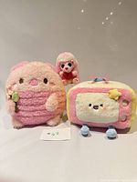 All three plush toys group shot