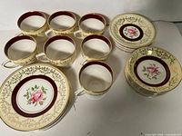 Cups, dinner and dessert plates overview