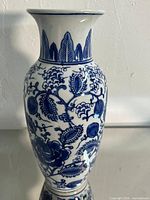 Full frontal view of vase showing entire pattern and shape