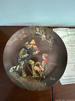 Front view of the Norman Rockwell "The Old Scout" collector plate