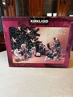 Front of Kirkland Signature 12-piece porcelain nativity box