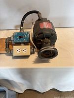 1⁄2 HP motor with switch box and outlet