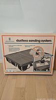 Front of Edgewood dustless sanding system box showing product illustration and branding