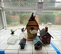 Front view of all items on tiled sill