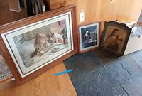 All three framed prints side by side